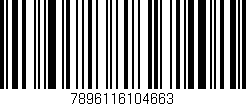 Código de barras (EAN, GTIN, SKU, ISBN): '7896116104663'