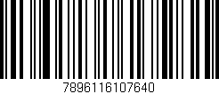 Código de barras (EAN, GTIN, SKU, ISBN): '7896116107640'