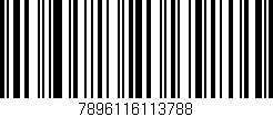 Código de barras (EAN, GTIN, SKU, ISBN): '7896116113788'