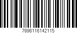 Código de barras (EAN, GTIN, SKU, ISBN): '7896116142115'