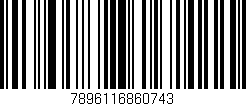 Código de barras (EAN, GTIN, SKU, ISBN): '7896116860743'