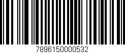 Código de barras (EAN, GTIN, SKU, ISBN): '7896150000532'
