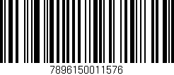 Código de barras (EAN, GTIN, SKU, ISBN): '7896150011576'