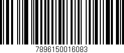 Código de barras (EAN, GTIN, SKU, ISBN): '7896150016083'