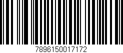 Código de barras (EAN, GTIN, SKU, ISBN): '7896150017172'