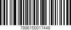 Código de barras (EAN, GTIN, SKU, ISBN): '7896150017448'