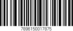 Código de barras (EAN, GTIN, SKU, ISBN): '7896150017875'