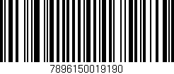Código de barras (EAN, GTIN, SKU, ISBN): '7896150019190'