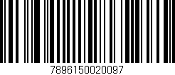 Código de barras (EAN, GTIN, SKU, ISBN): '7896150020097'