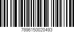 Código de barras (EAN, GTIN, SKU, ISBN): '7896150020493'