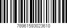 Código de barras (EAN, GTIN, SKU, ISBN): '78961593023610'