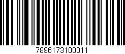 Código de barras (EAN, GTIN, SKU, ISBN): '7896173100011'