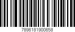 Código de barras (EAN, GTIN, SKU, ISBN): '7896181900658'
