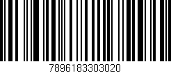 Código de barras (EAN, GTIN, SKU, ISBN): '7896183303020'