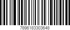 Código de barras (EAN, GTIN, SKU, ISBN): '7896183303648'