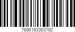 Código de barras (EAN, GTIN, SKU, ISBN): '7896183303792'