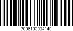 Código de barras (EAN, GTIN, SKU, ISBN): '7896183304140'