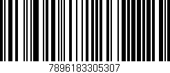Código de barras (EAN, GTIN, SKU, ISBN): '7896183305307'