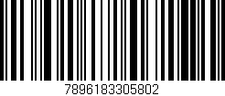 Código de barras (EAN, GTIN, SKU, ISBN): '7896183305802'