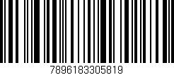 Código de barras (EAN, GTIN, SKU, ISBN): '7896183305819'
