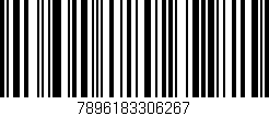 Código de barras (EAN, GTIN, SKU, ISBN): '7896183306267'