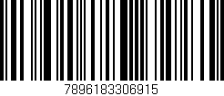 Código de barras (EAN, GTIN, SKU, ISBN): '7896183306915'