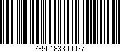 Código de barras (EAN, GTIN, SKU, ISBN): '7896183309077'