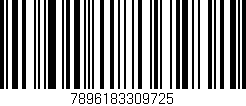 Código de barras (EAN, GTIN, SKU, ISBN): '7896183309725'