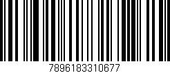 Código de barras (EAN, GTIN, SKU, ISBN): '7896183310677'
