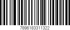 Código de barras (EAN, GTIN, SKU, ISBN): '7896183311322'
