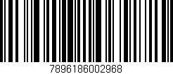 Código de barras (EAN, GTIN, SKU, ISBN): '7896186002968'