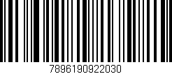 Código de barras (EAN, GTIN, SKU, ISBN): '7896190922030'