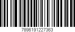 Código de barras (EAN, GTIN, SKU, ISBN): '7896191227363'
