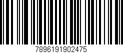 Código de barras (EAN, GTIN, SKU, ISBN): '7896191902475'
