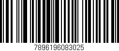 Código de barras (EAN, GTIN, SKU, ISBN): '7896196083025'