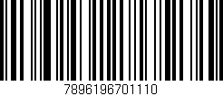 Código de barras (EAN, GTIN, SKU, ISBN): '7896196701110'