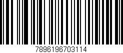 Código de barras (EAN, GTIN, SKU, ISBN): '7896196703114'