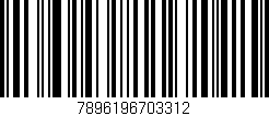 Código de barras (EAN, GTIN, SKU, ISBN): '7896196703312'