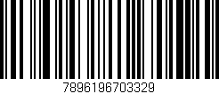 Código de barras (EAN, GTIN, SKU, ISBN): '7896196703329'