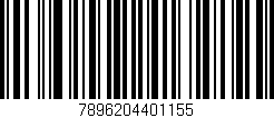Código de barras (EAN, GTIN, SKU, ISBN): '7896204401155'