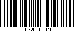 Código de barras (EAN, GTIN, SKU, ISBN): '7896204420118'