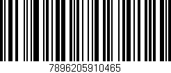 Código de barras (EAN, GTIN, SKU, ISBN): '7896205910465'