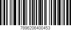 Código de barras (EAN, GTIN, SKU, ISBN): '7896206400453'