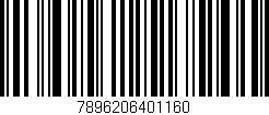 Código de barras (EAN, GTIN, SKU, ISBN): '7896206401160'