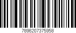 Código de barras (EAN, GTIN, SKU, ISBN): '7896207375958'