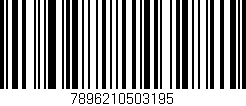 Código de barras (EAN, GTIN, SKU, ISBN): '7896210503195'