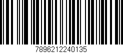 Código de barras (EAN, GTIN, SKU, ISBN): '7896212240135'