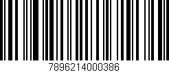 Código de barras (EAN, GTIN, SKU, ISBN): '7896214000386'