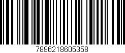 Código de barras (EAN, GTIN, SKU, ISBN): '7896218605358'