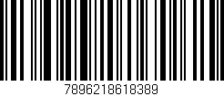 Código de barras (EAN, GTIN, SKU, ISBN): '7896218618389'